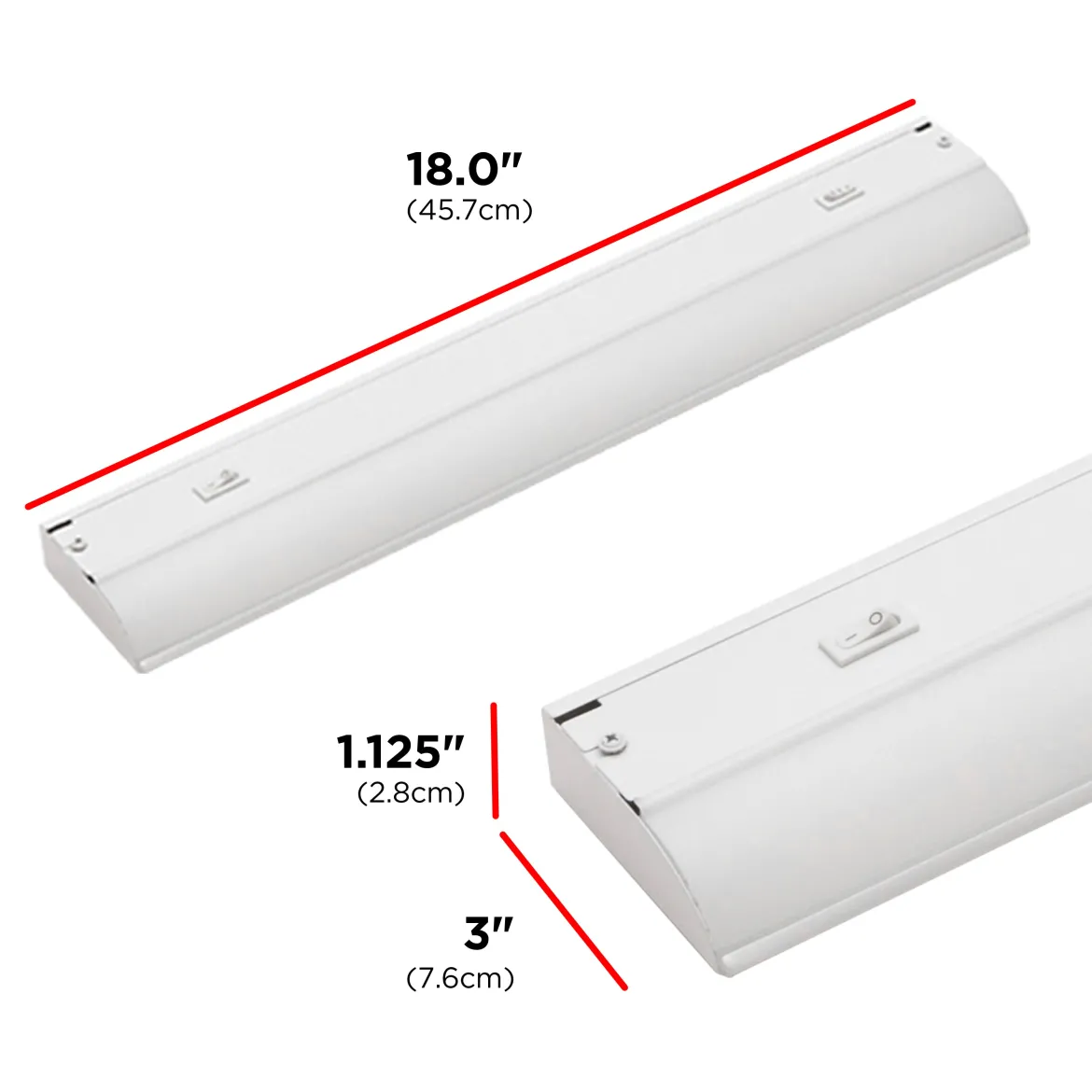 UltraPro 18in. Direct Wire LED Light Fixture, White