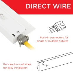 UltraPro 18in. Direct Wire LED Light Fixture, White