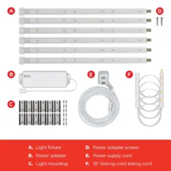 UltraPro 10in. Linkable LED Bright Strips, 6 Pack