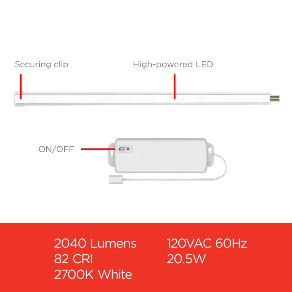 UltraPro 10in. Linkable LED Bright Strips, 6 Pack
