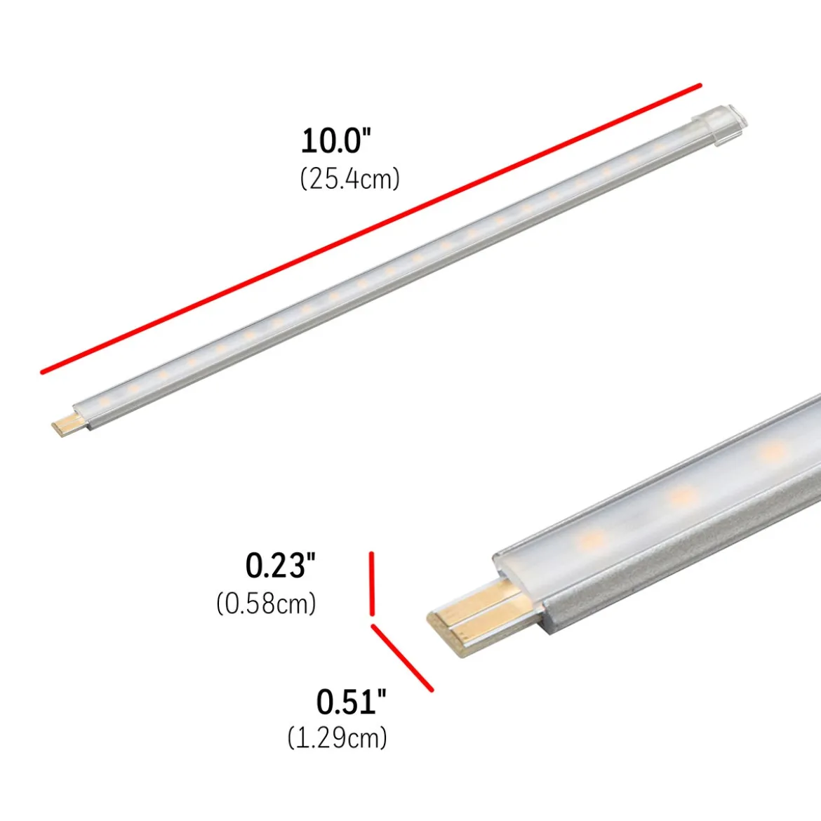 UltraPro 10in. Linkable LED Bright Strips, 6 Pack