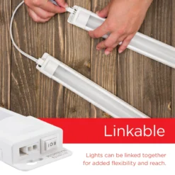 UltraPro 18in. Linkable Plug-In LED Light Fixture, White