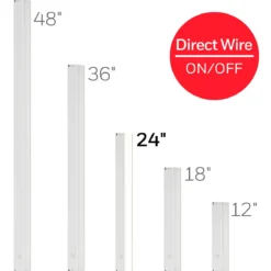 UltraPro 24in. On/Off Direct Wire LED Light Fixture