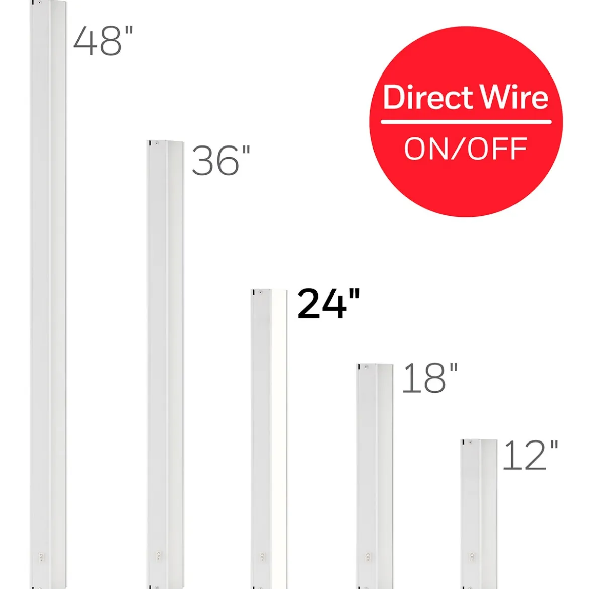 UltraPro 24in. On/Off Direct Wire LED Light Fixture