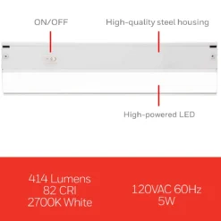 UltraPro18in. On/Off Direct Wire LED Light Fixture