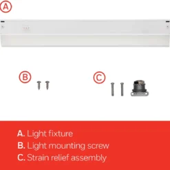UltraPro18in. On/Off Direct Wire LED Light Fixture