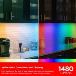 UltraPro LED Wi-Fi Smart Light Fixture, Color Changing, 36in.