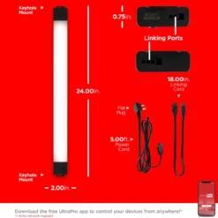UltraPro LED Wi-Fi Smart Light Fixture, Color Changing, 24in.
