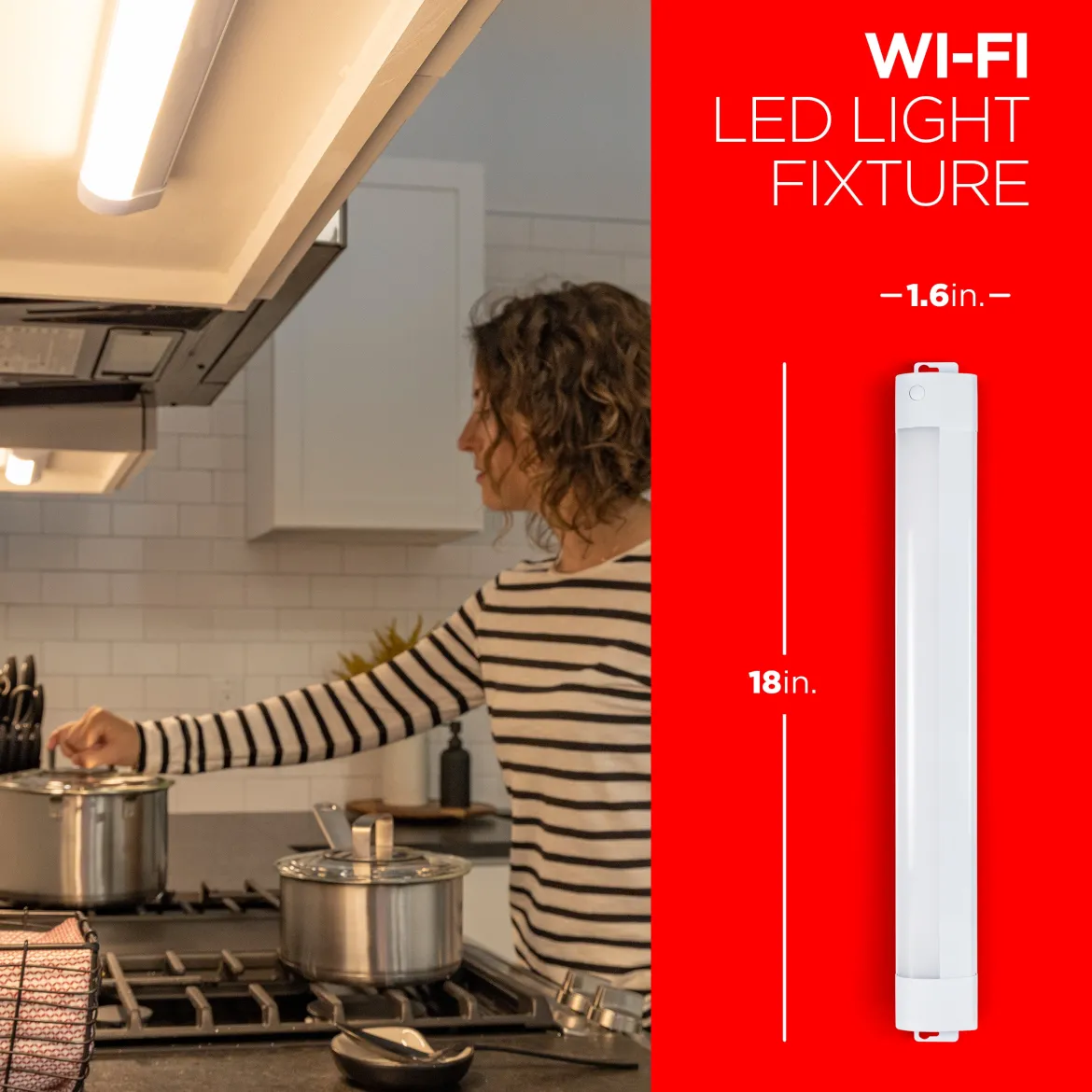 UltraPro LED Wi-Fi Smart Light Fixture, 18in.