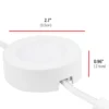 UltraPro Linkable Recessed Puck Lights, 3 pk