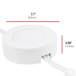 UltraPro Linkable Recessed Puck Lights, 3 pk