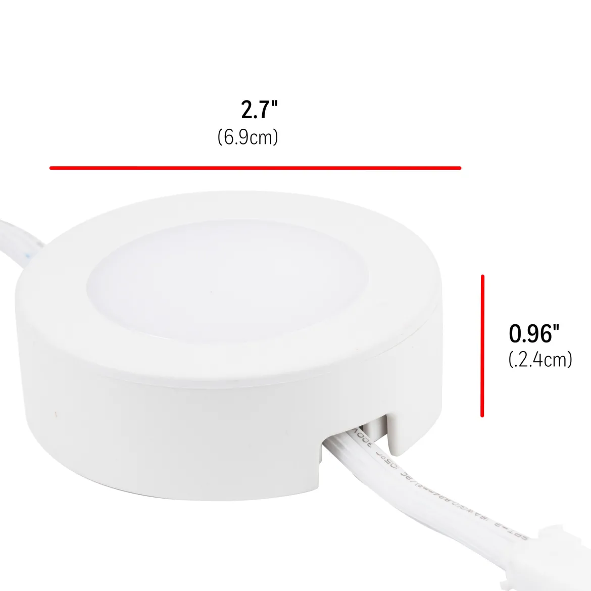 UltraPro Linkable Recessed Puck Lights, 3 pk