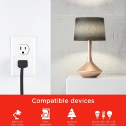 UltraPro Plug-In Mini WiFi Smart Switch, 4 Pack, White