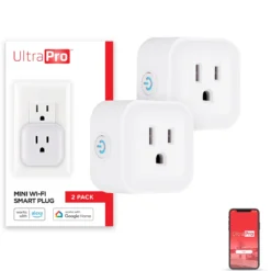 UltraPro Plug-In Mini WiFi Smart Switch, 2 Pack, White