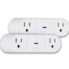 UltraPro Plug-In 2-Outlet WiFi Smart Switch, 2 Pack, White