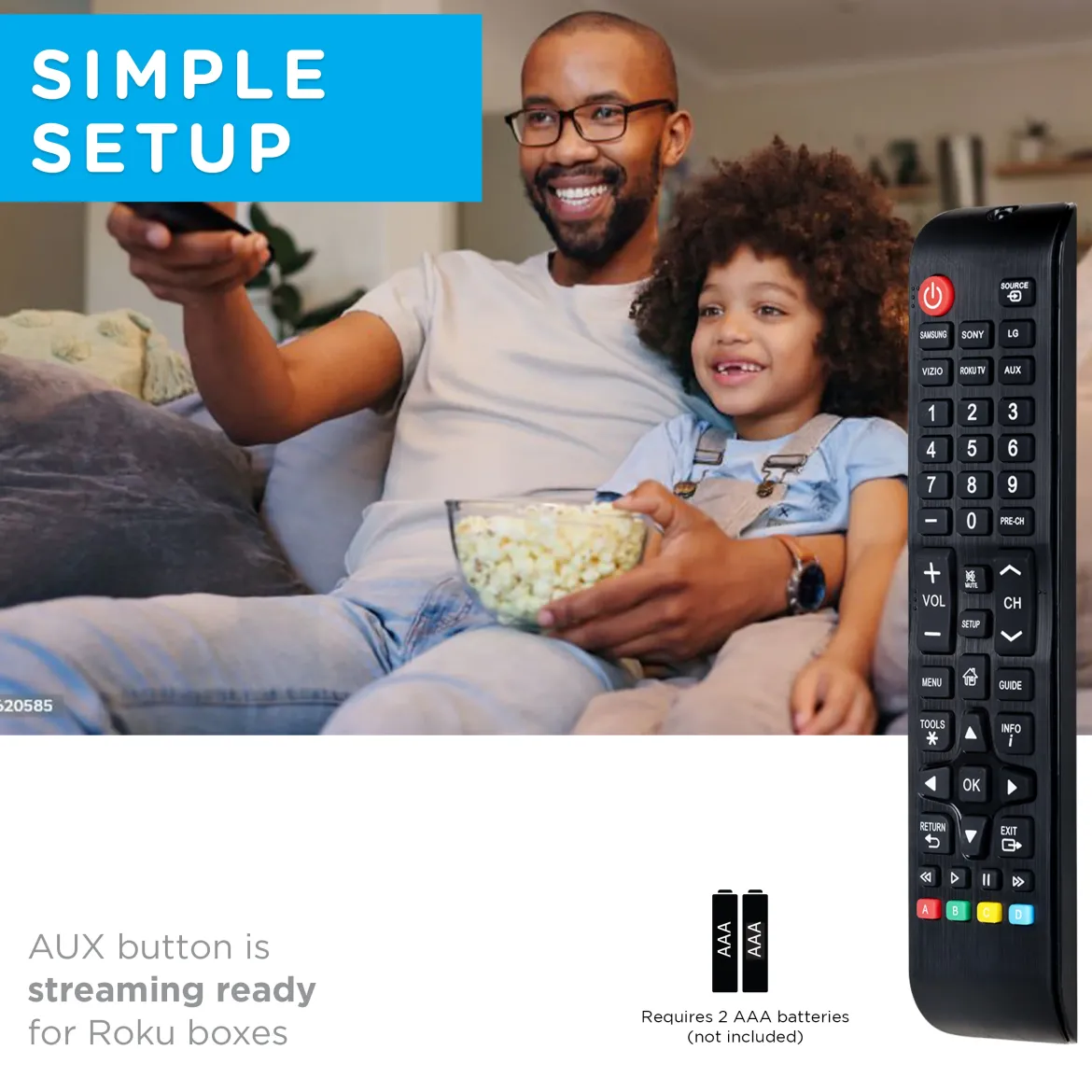 UltraPro Replacement Remote Control, One Touch Classic, 2 Pack, Black