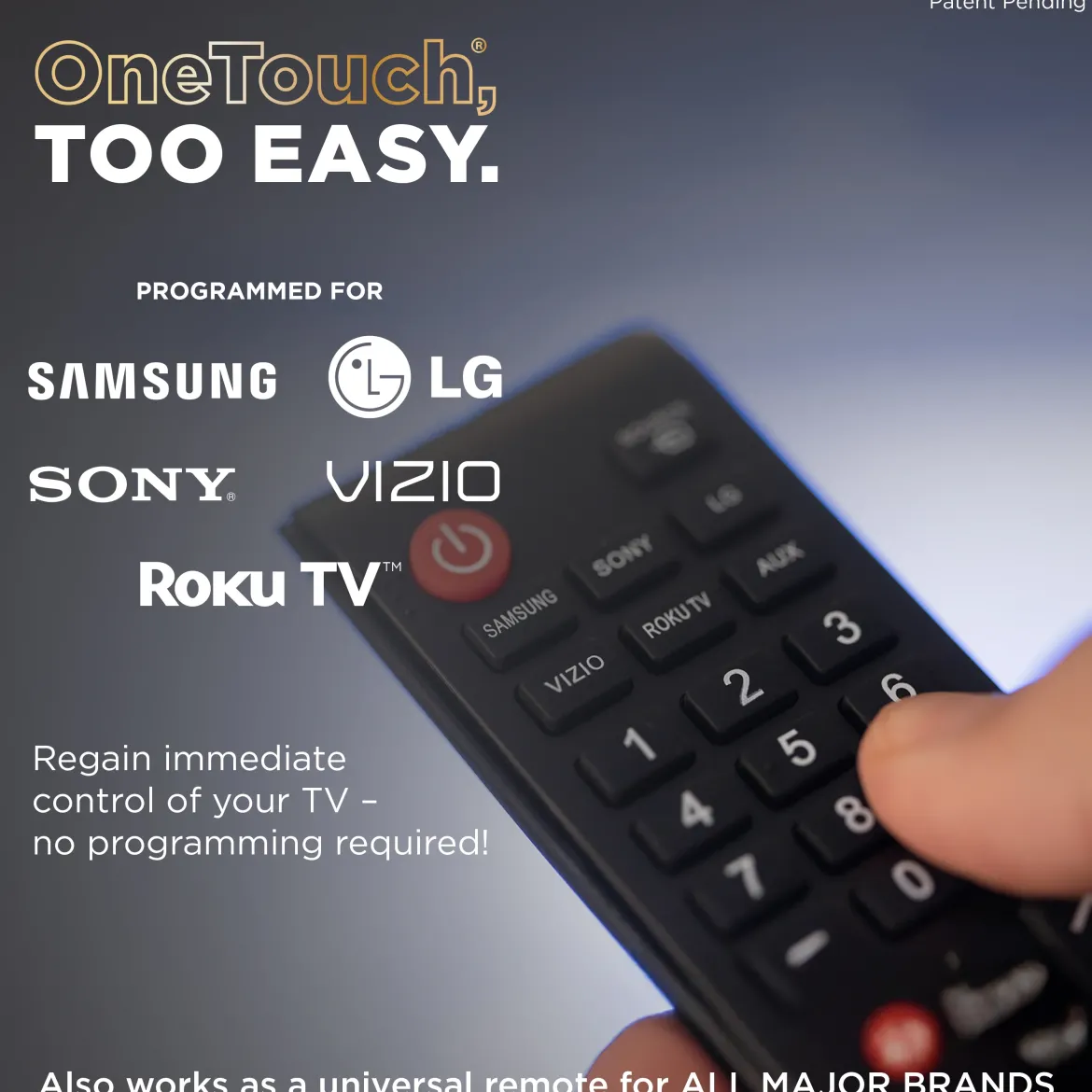 UltraPro Replacement Remote Control, One Touch Classic, 2 Pack, Black