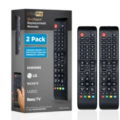UltraPro Replacement Remote Control, One Touch Classic, 2 Pack, Black