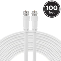UltraPro RG6 Coax Cable, 3ft., White, 16 Pack