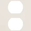 UltraPro Screwless Duplex Receptacle Wallplate, Light Almond