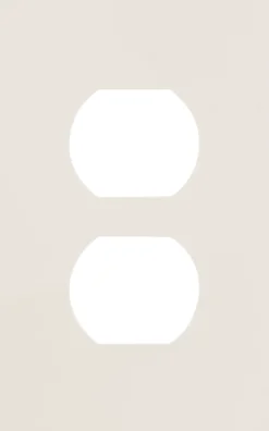 UltraPro Screwless Duplex Receptacle Wallplate, Light Almond