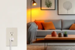 UltraPro Screwless Duplex Receptacle Wallplate, Light Almond