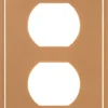 UltraPro Screwless Duplex Receptacle Wallplate, Brushed Bronze