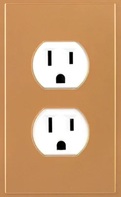 UltraPro Screwless Duplex Receptacle Wallplate, Brushed Bronze
