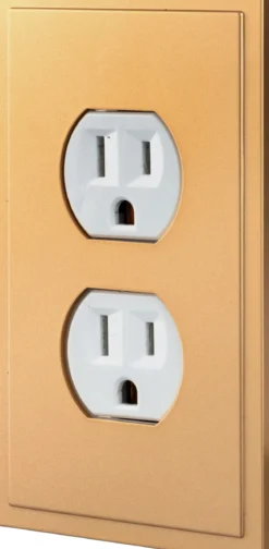 UltraPro Screwless Duplex Receptacle Wallplate, Brushed Bronze