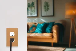 UltraPro Screwless Duplex Receptacle Wallplate, Brushed Bronze