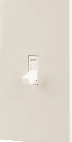 UltraPro Screwless Toggle Switch Wallplate, Light Almond