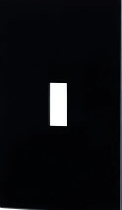 UltraPro Screwless Toggle Switch Wallplate, Black