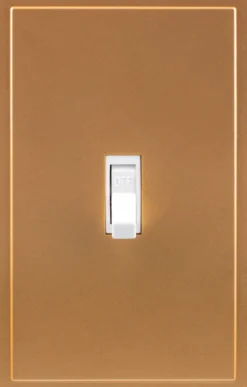 UltraPro Screwless Toggle Switch Wallplate, Brushed Bronze
