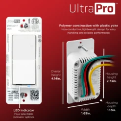 UltraPro 800 Series Z-Wave On/Off Switch, 2 Pack