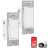 UltraPro WiFi In-Wall Smart Dimmer With QuickFit™ And SimpleWire™, 2 Pack, White