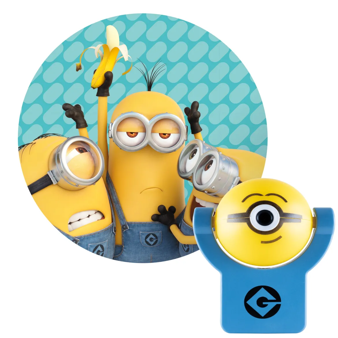 Universal Minions Projectables Light Sensing LED Night Light, Blue
